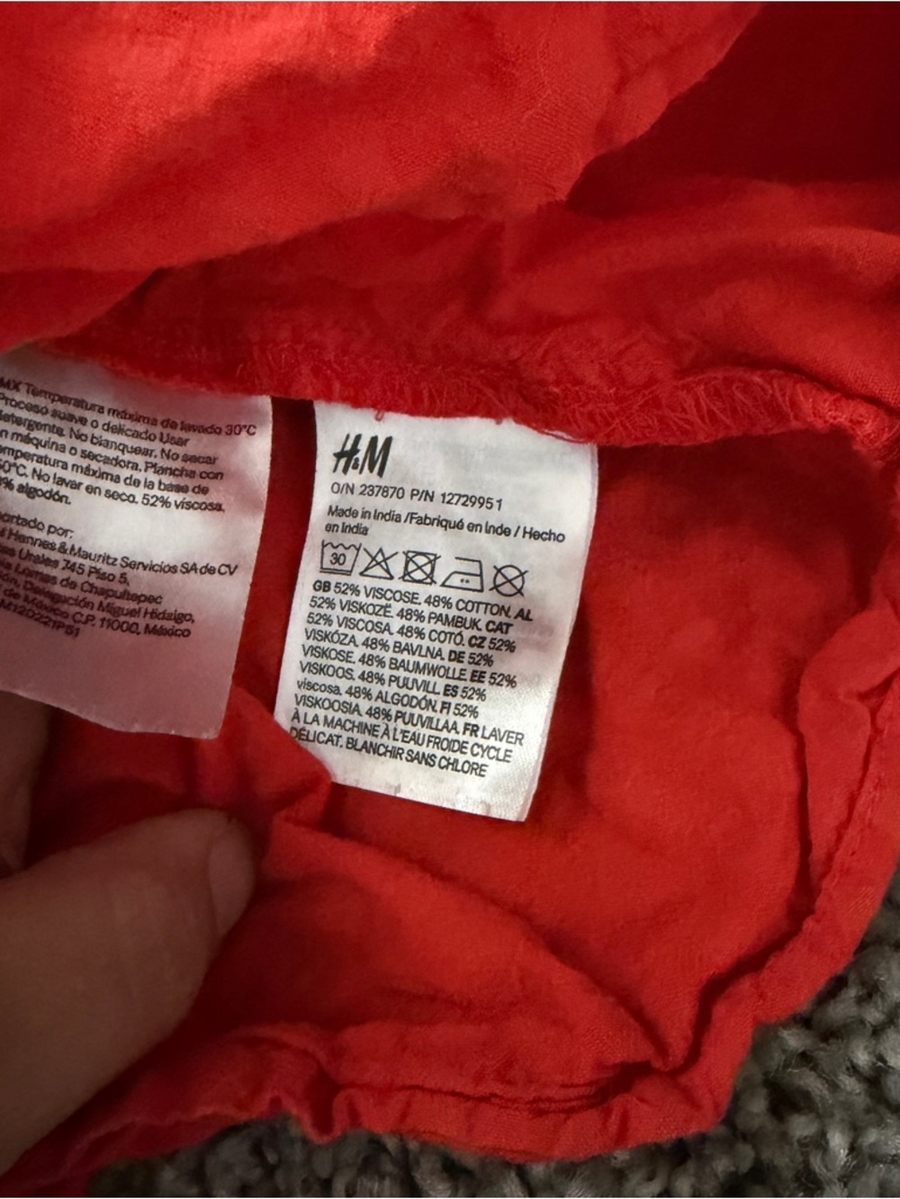 H&M Bright Red Ruffled Set - Picture 4 of 4